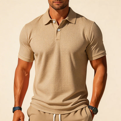 Premium Textured Polo & Shorts Set