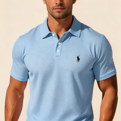 Premium Textured Polo & Shorts Set