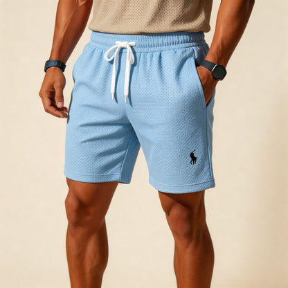 Premium Textured Polo & Shorts Set