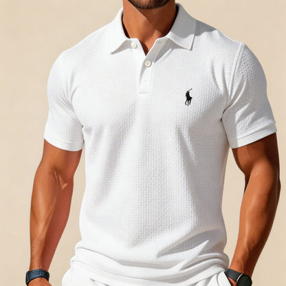 Premium Textured Polo & Shorts Set